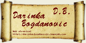Darinka Bogdanović vizit kartica